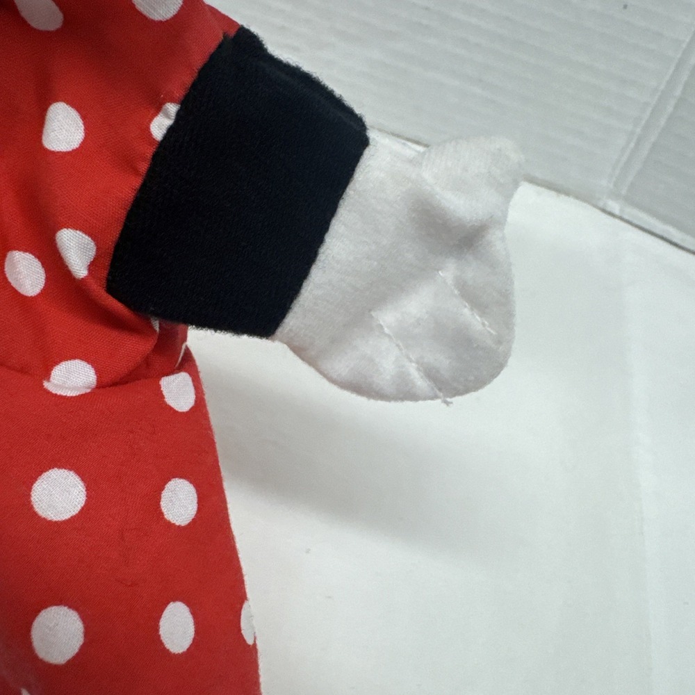 Disney‎ Land Minnie Mouse Hand Puppet By Mattel 11" Vintage 1993 polka dot dress - Picture 5 of 10